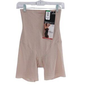 NEW Miraclesuit Women's Extra Firm Tummy-Control Sheer Trim Thigh Slimmer Warm B
